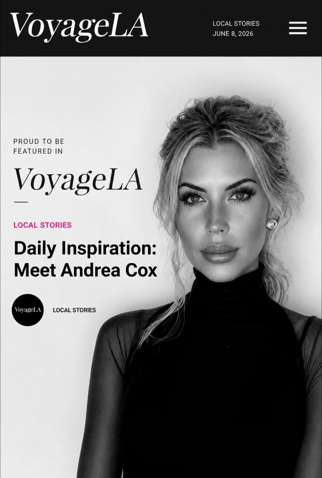 Andrea Cox — VoyageLA feature portrait