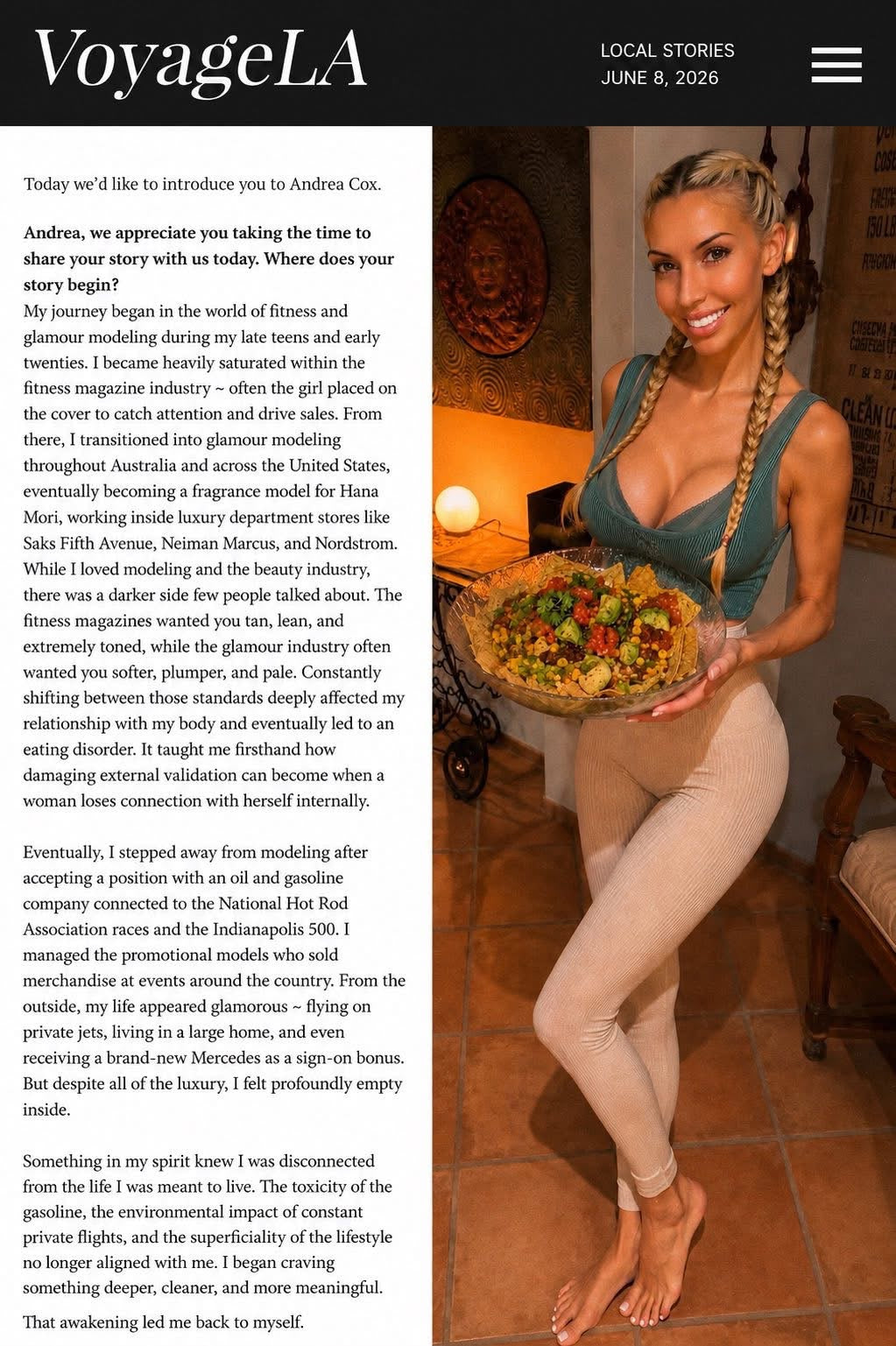 Andrea Cox — holistic wellness and living foods