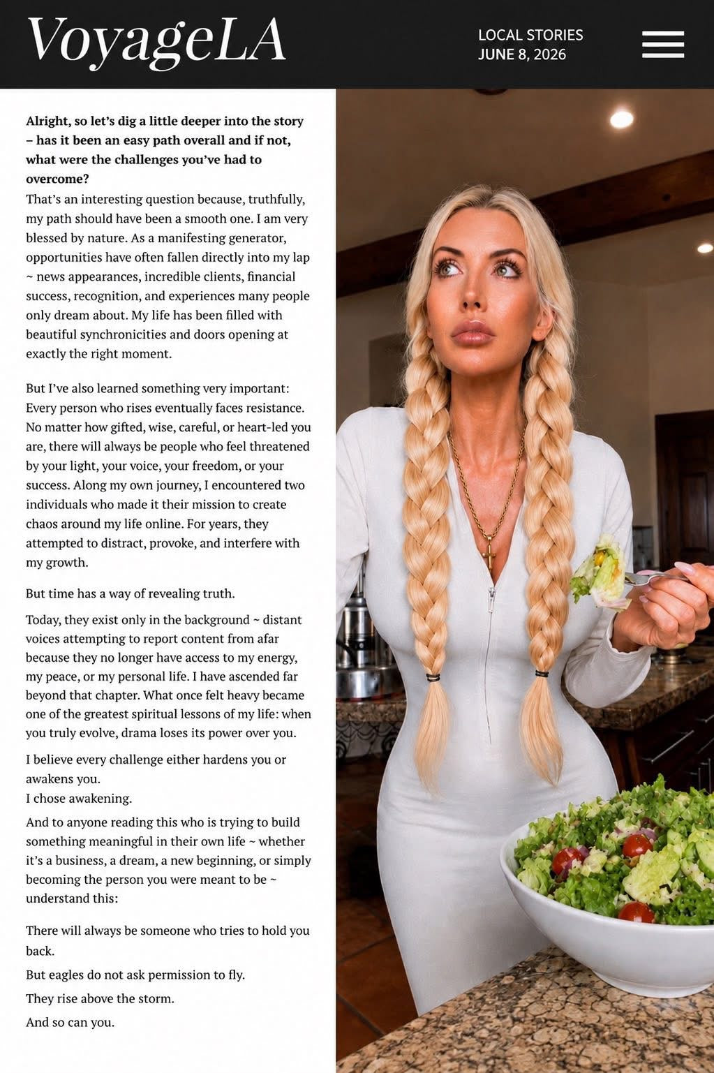 Andrea Cox — VoyageLA feature