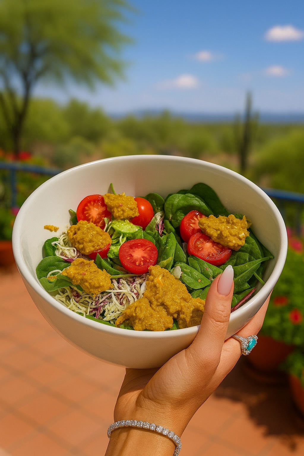 Vibrant healthy meal