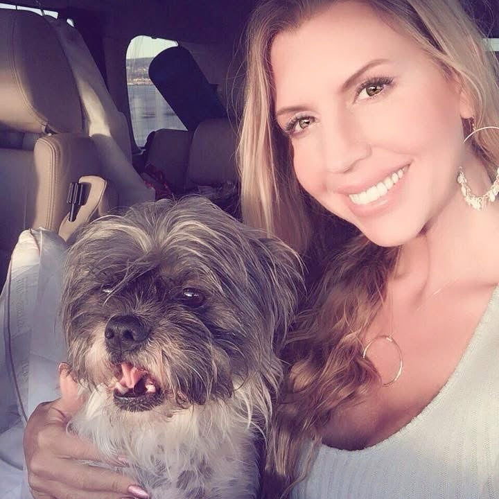 Close up of Andrea's dog