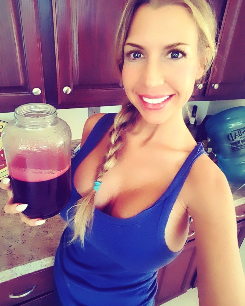 I started the day with a liter of lemon water followed by 32 oz of beet/celery/kale juice!