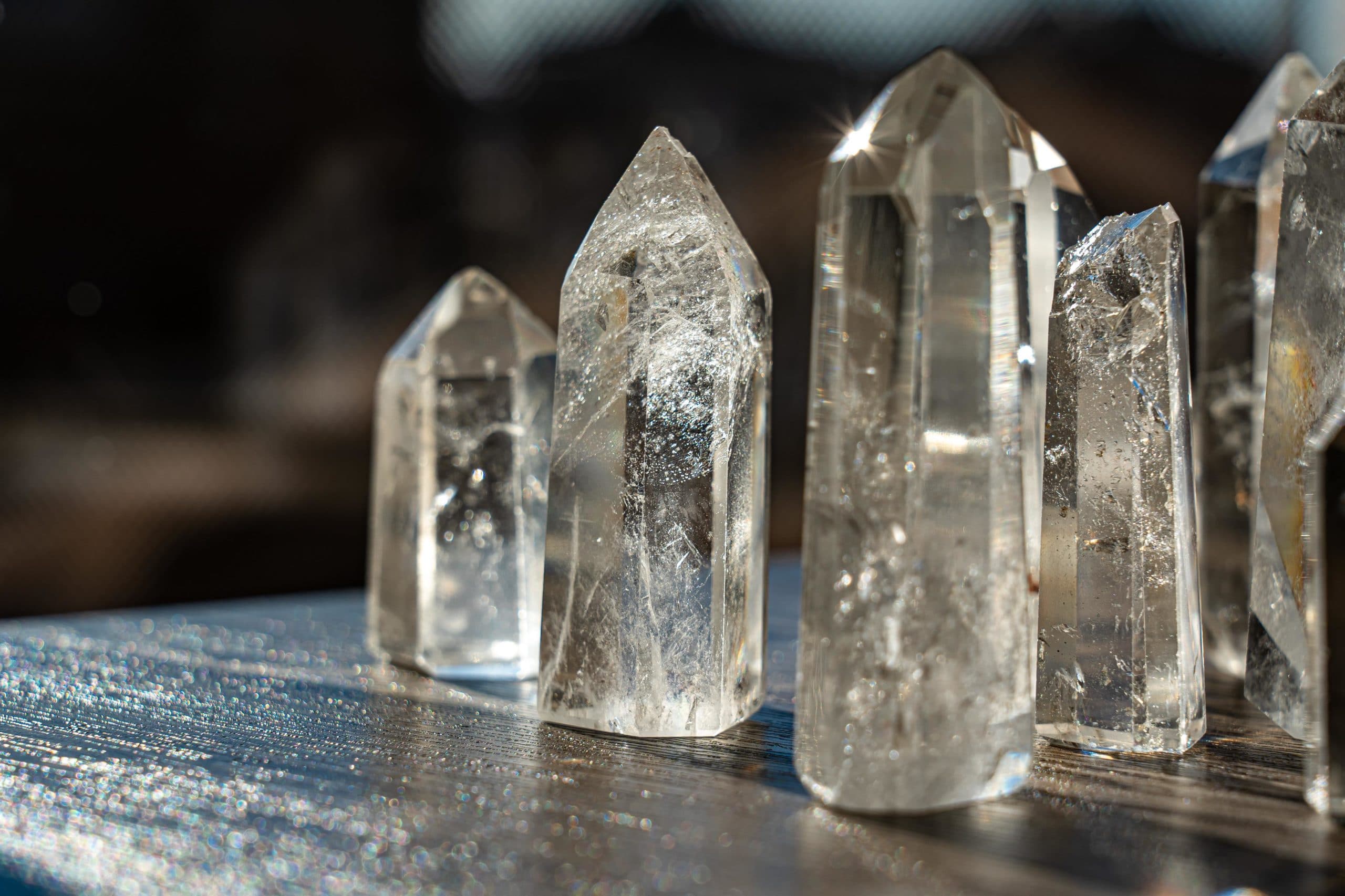 clear quartz crystal